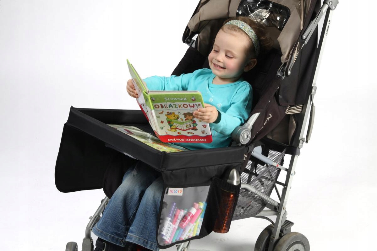 Stolik dla Dzieci Podróżny Dziecka Bezpieczny TULOKO 45 x 6 cm SZARY XXL Rodzaj stolik