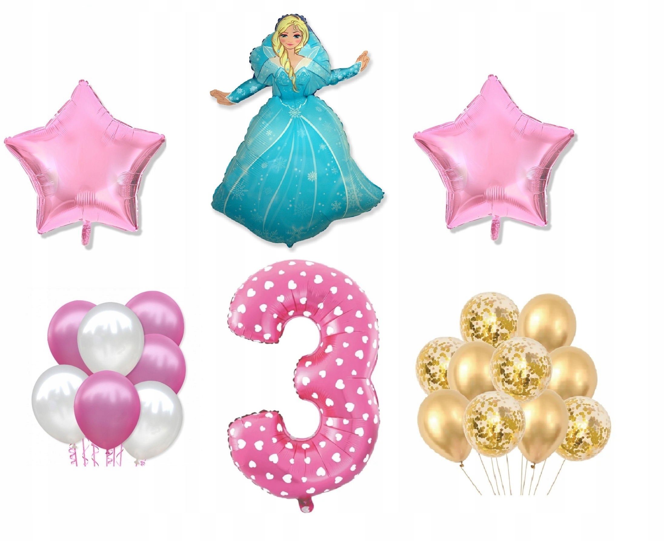 

Mini Zestaw Kraina Lodu Frozen 3 Urodziny Balony