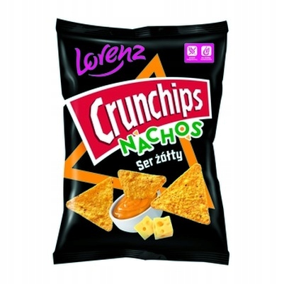10x 100g Crunchips nachos ser żółty Karton