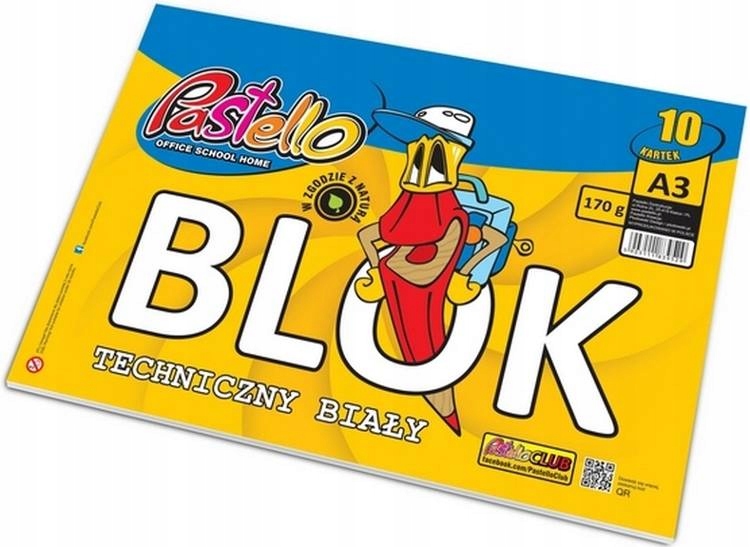 

Blok Techniczny A3 10 Kartek Białych Pastello