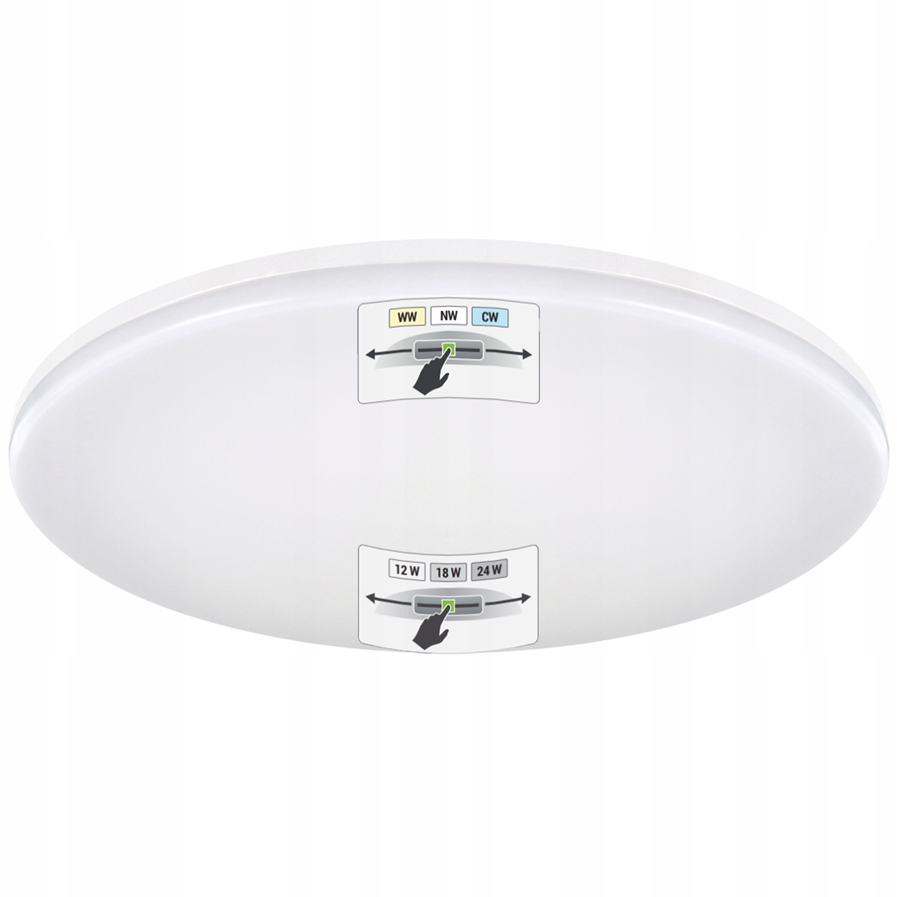 Lampa Do Koupelny Stropní Svítidlo Stropní Svítidlo Variabilní Výkon 12W 18W 24W Cct Led Bílá