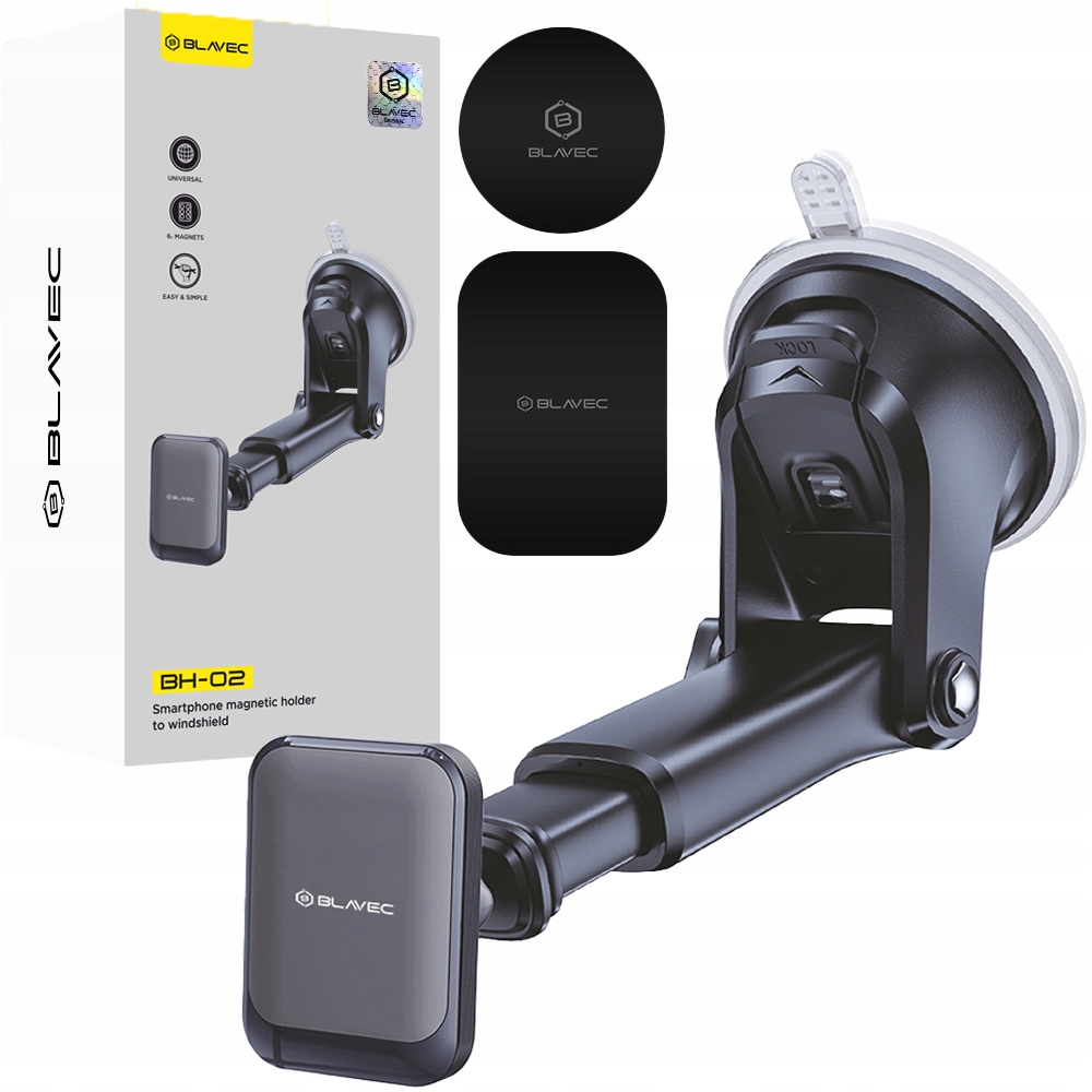 Uchwyt Samochodowy Na Szybę Deskę Kokpit Magnes Telefon Magnetyczny Mocny