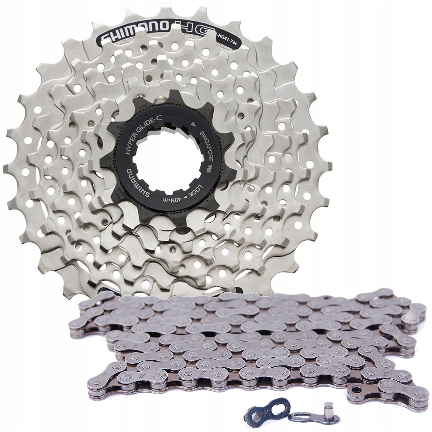 

Kaseta Shimano CS-HG-41 7 Rz Łańcuch Kmc Z50