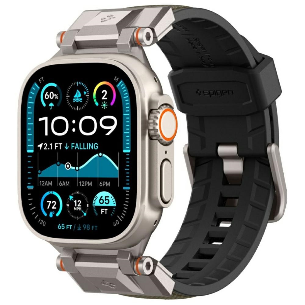 Pouzdro pro Apple Watch 6 Spigen DuraPro Armor Zelené