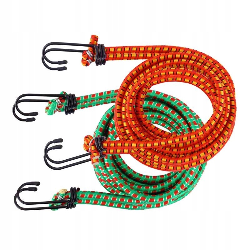 

4x Elastyczne Linki Z Hakami Mocowania Bagażu 180