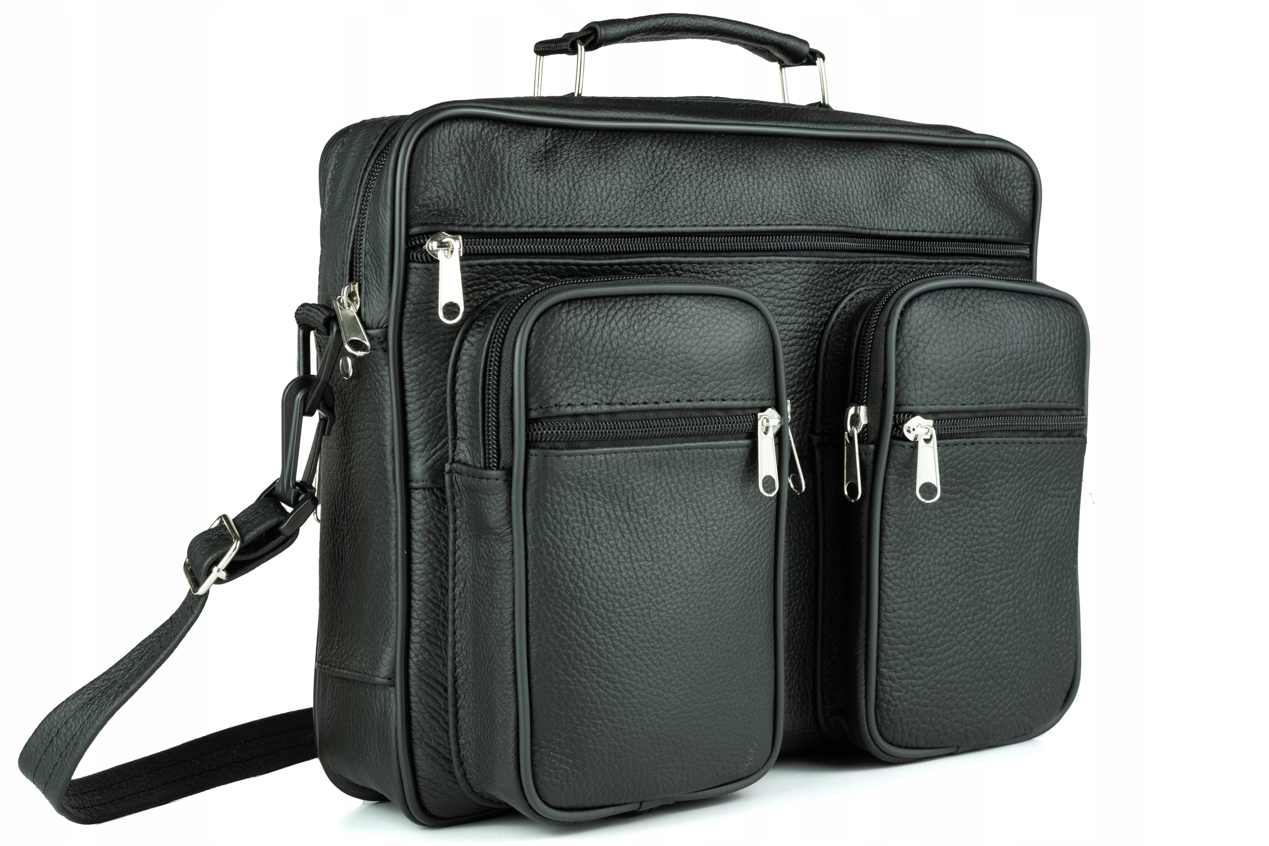 

Torba Męska skórzana Duża Listonoszka do pracy A4