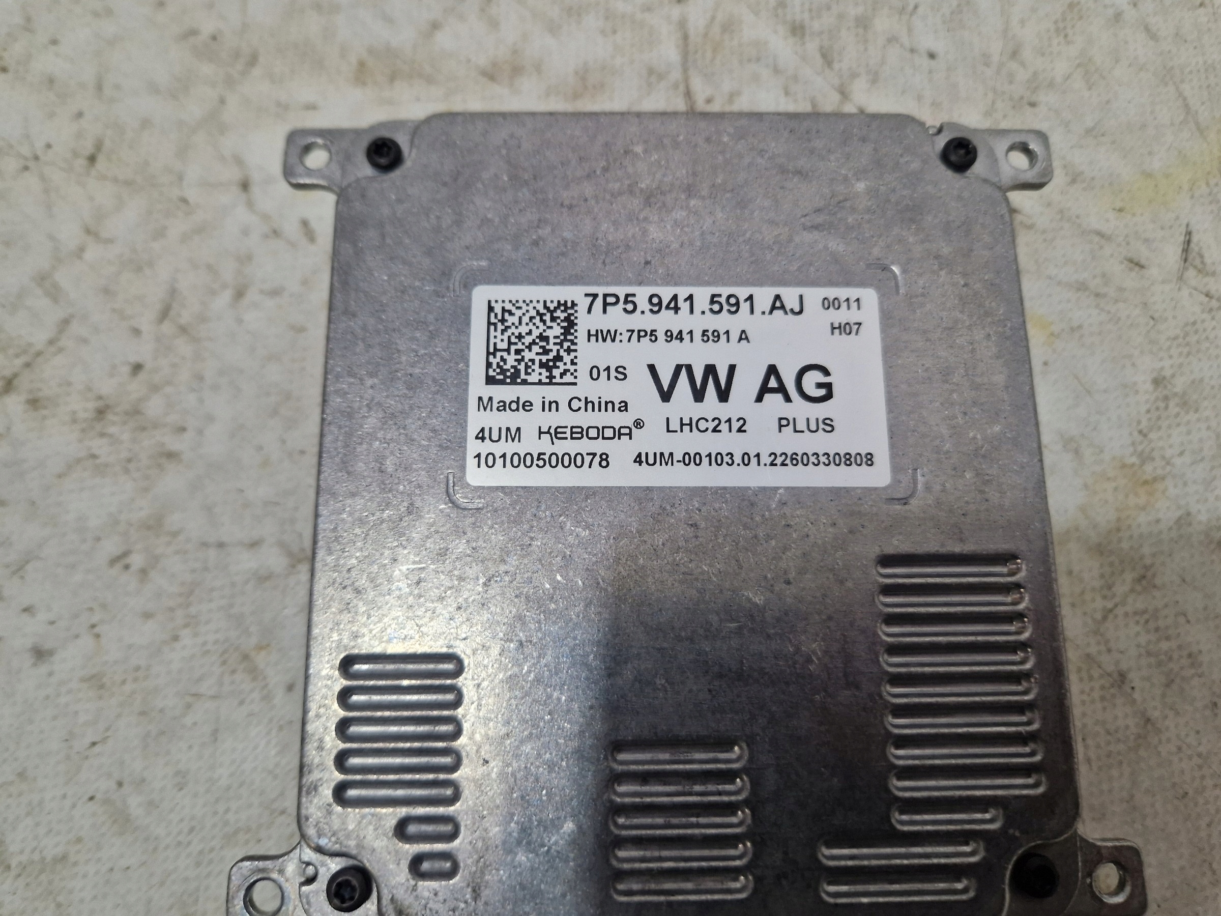 control unit module LED AUDI VOLKSWAGEN SKODA 7P5941591AJ