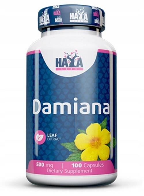HAYA LABS DAMIANA LEAF EXTRACT 500MG 100 KAPSUŁEK
