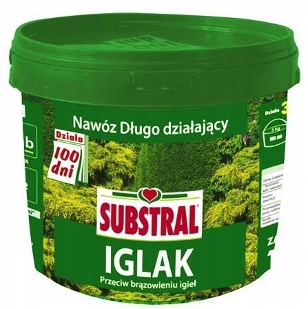 Dlhodobo pôsobiace hnojivo na ihličnany 100 dní Minerálny granulát 5 kg Substral