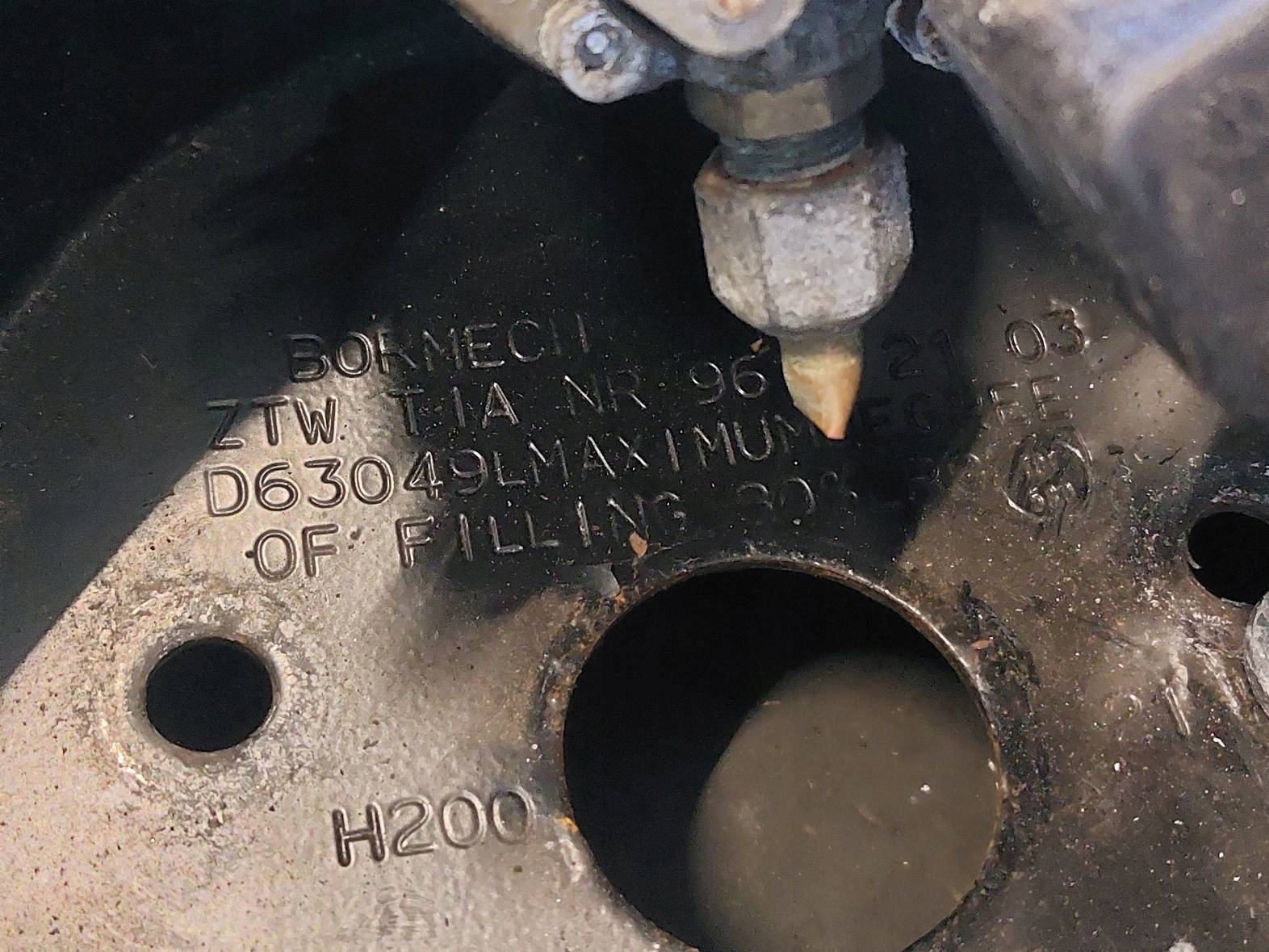 BUTLA GAZOWA LPG 49L 2031R W KOŁO PAPIER + ZAWÓR Producent części Bormech