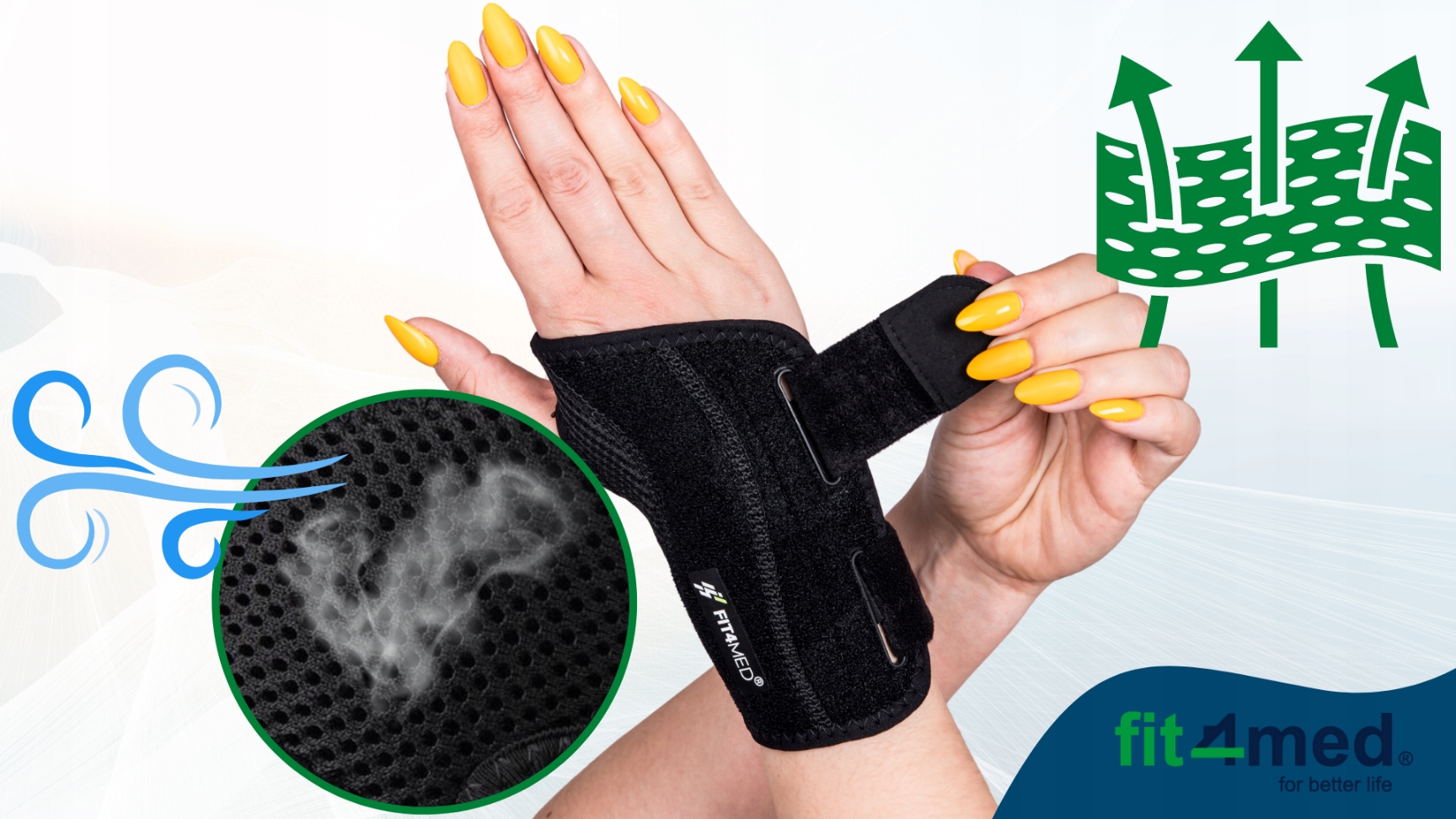 STABILIZATOR ORTEZA USZTYWNIACZ NADGARSTKA DŁONI SOLIDNIE USZTYWNIA WYGODNA Rozmiar XL