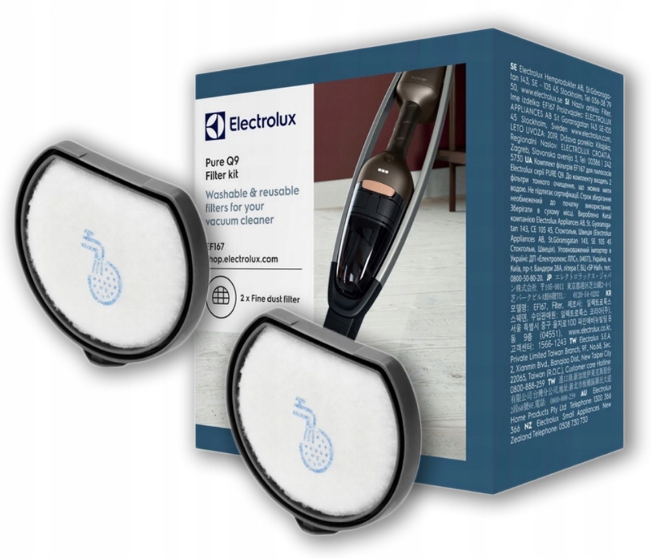 

Electrolux Filtry Zestaw Odkurzacza Pure Q9 EF167