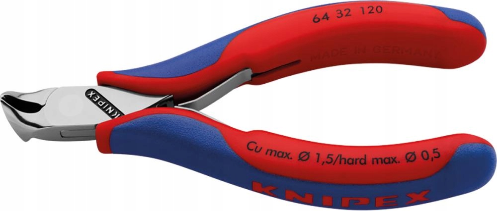Kleště štípací čelní úhlové pro elektroniky s malým zkosením 120mm Knipex