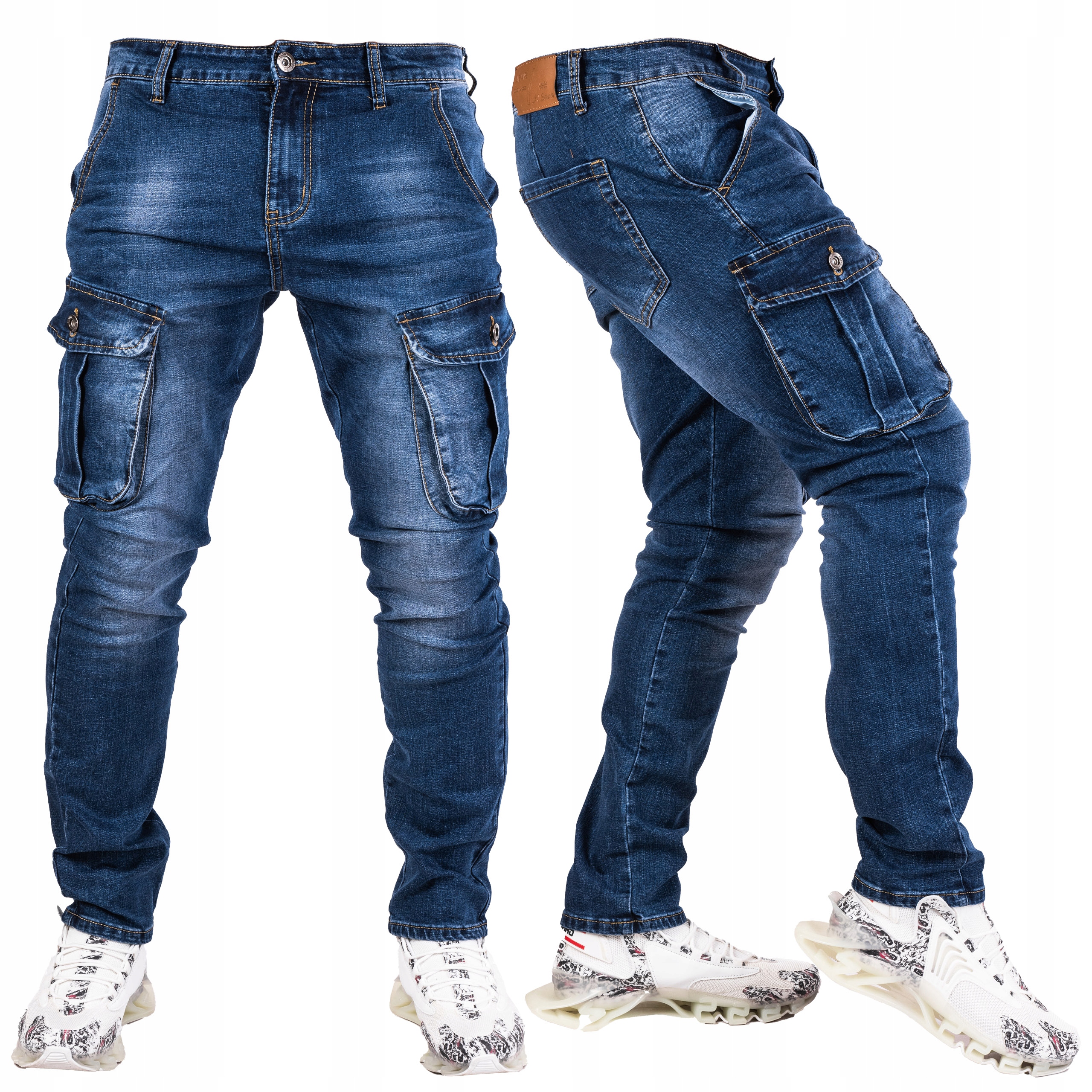 vel. 29 Džíny Kapsáče Námořnická Modrá Premium Presi