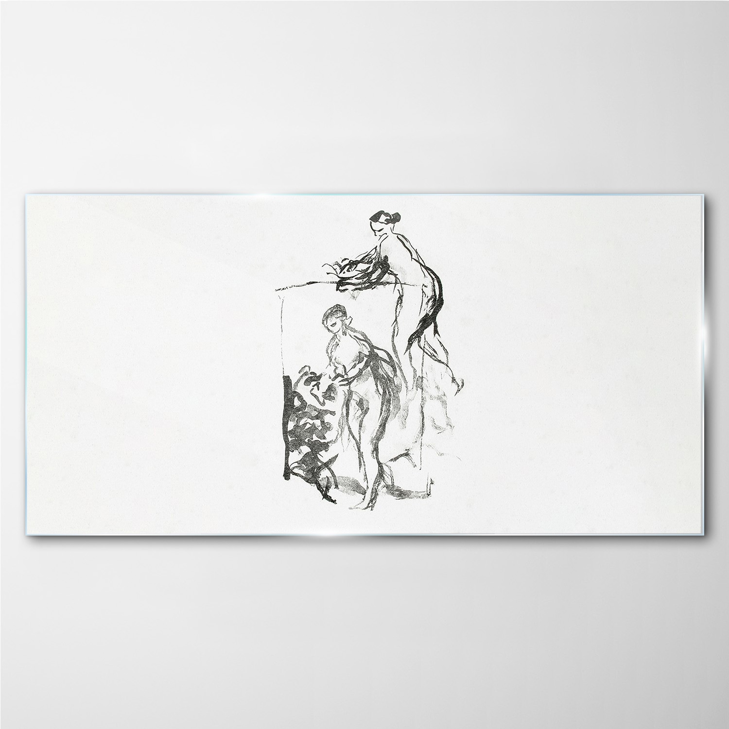 

Nowoczesny foto-obraz szkło hartowane Szkic 140x70