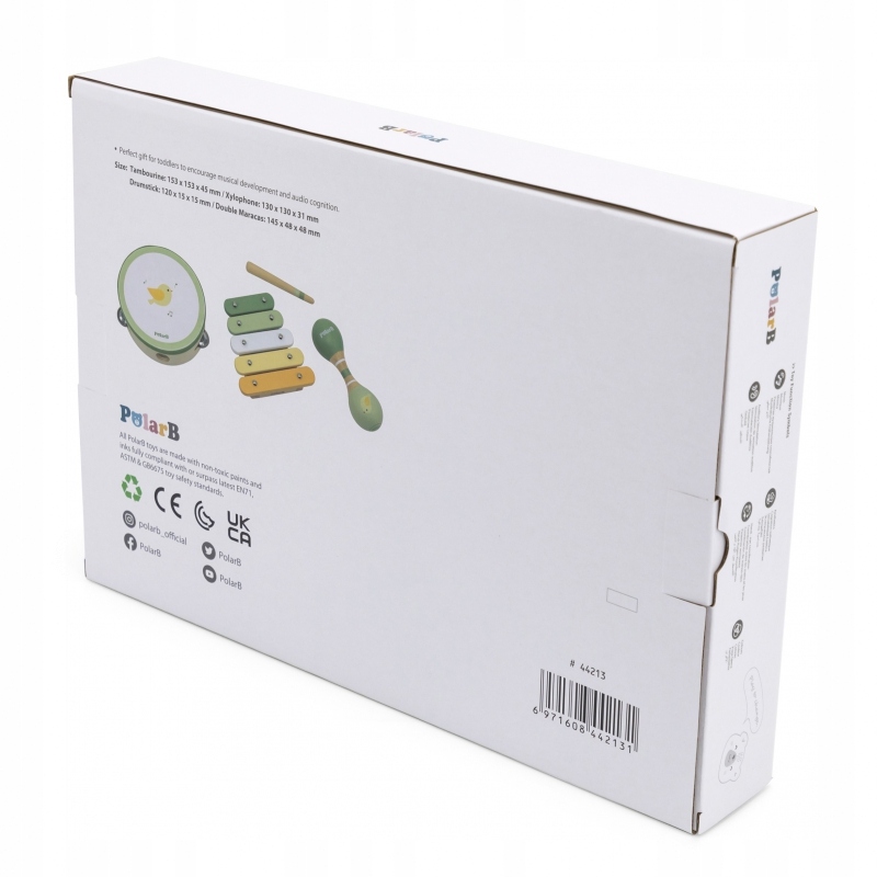 ZESTAW ZIELONY INSTRUMENTÓW MUZYCZNYCH Marka LEANToys