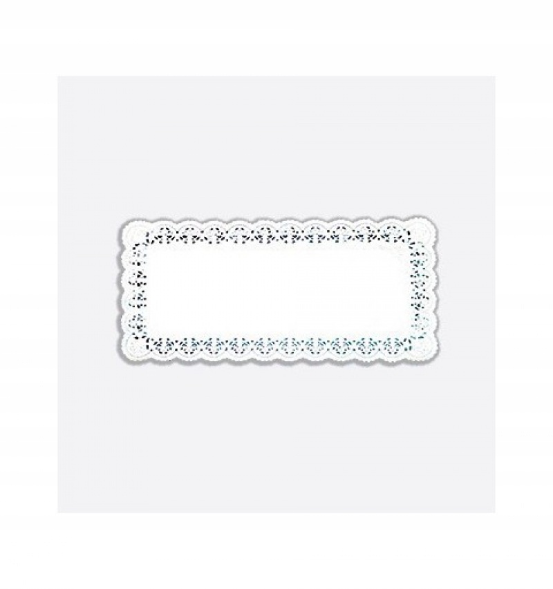 Serwetki ozdobne 24 x 15cm prostokątne 100szt.  białe  22-31 — 5
