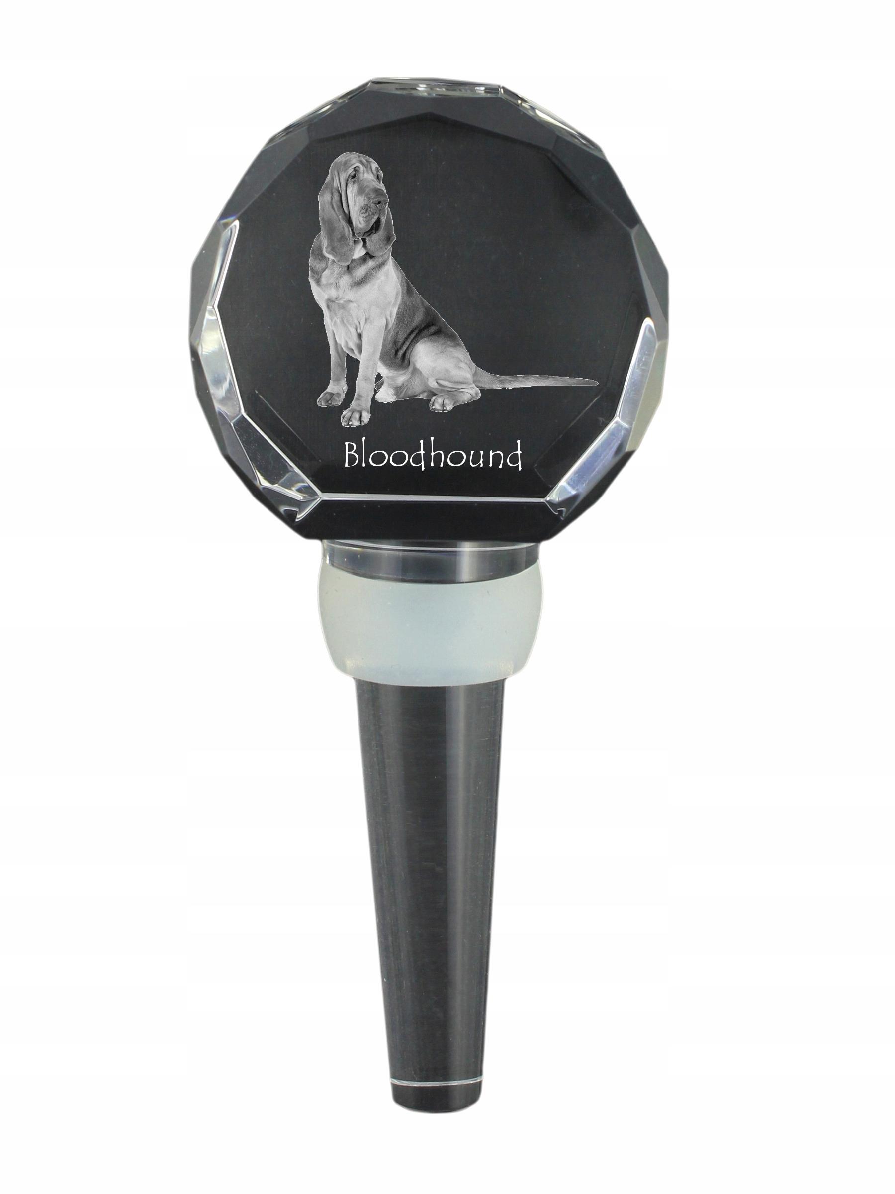 Bloodhound zátka na láhev s fotografií, personalizovaná zátka na víno
