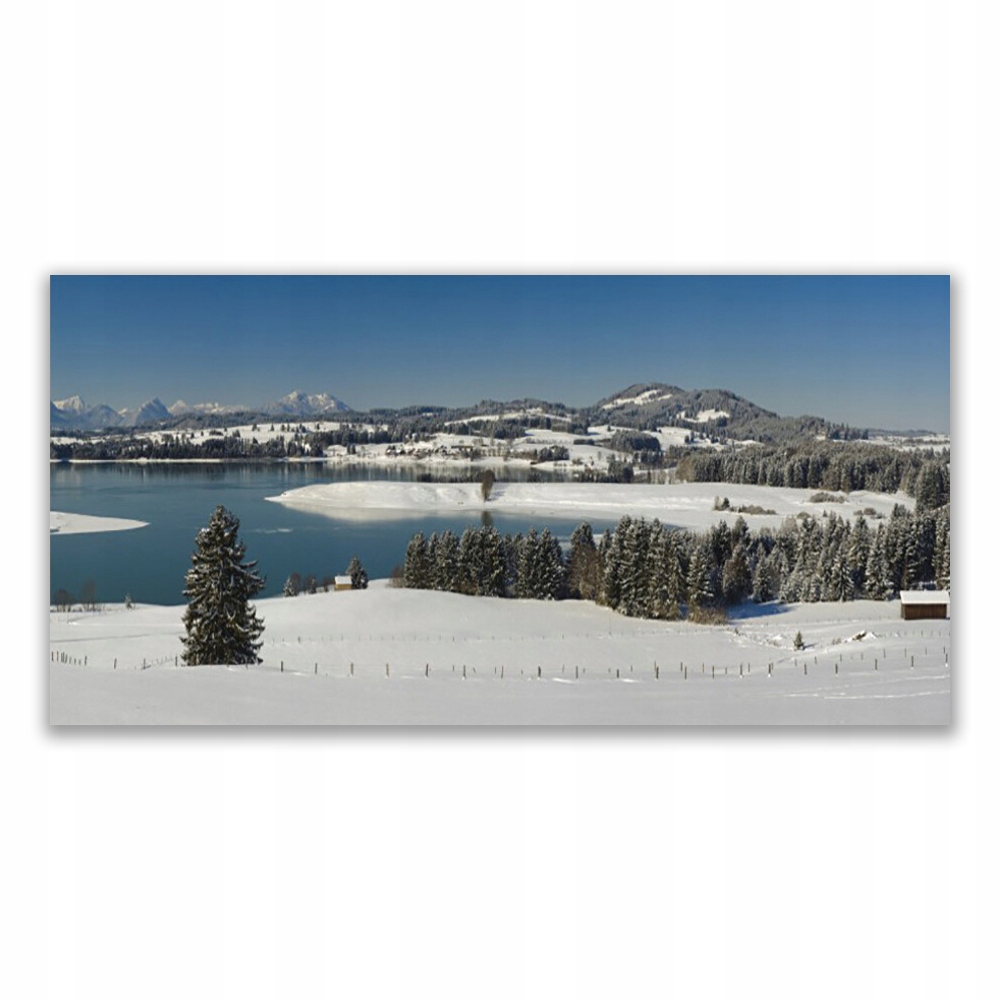 

Obraz na ścianę 120x60 Jezioro Śnieg Kraina Góry