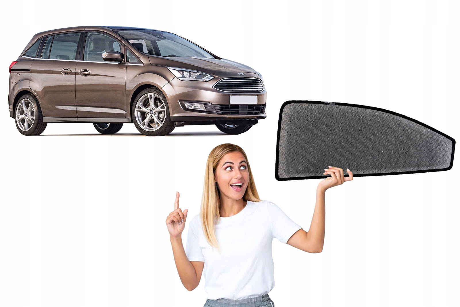 FORD GRAND CMAX II 11-19 СОЛНЦЕЗАЩИТНЫЕ ШТОРЫ