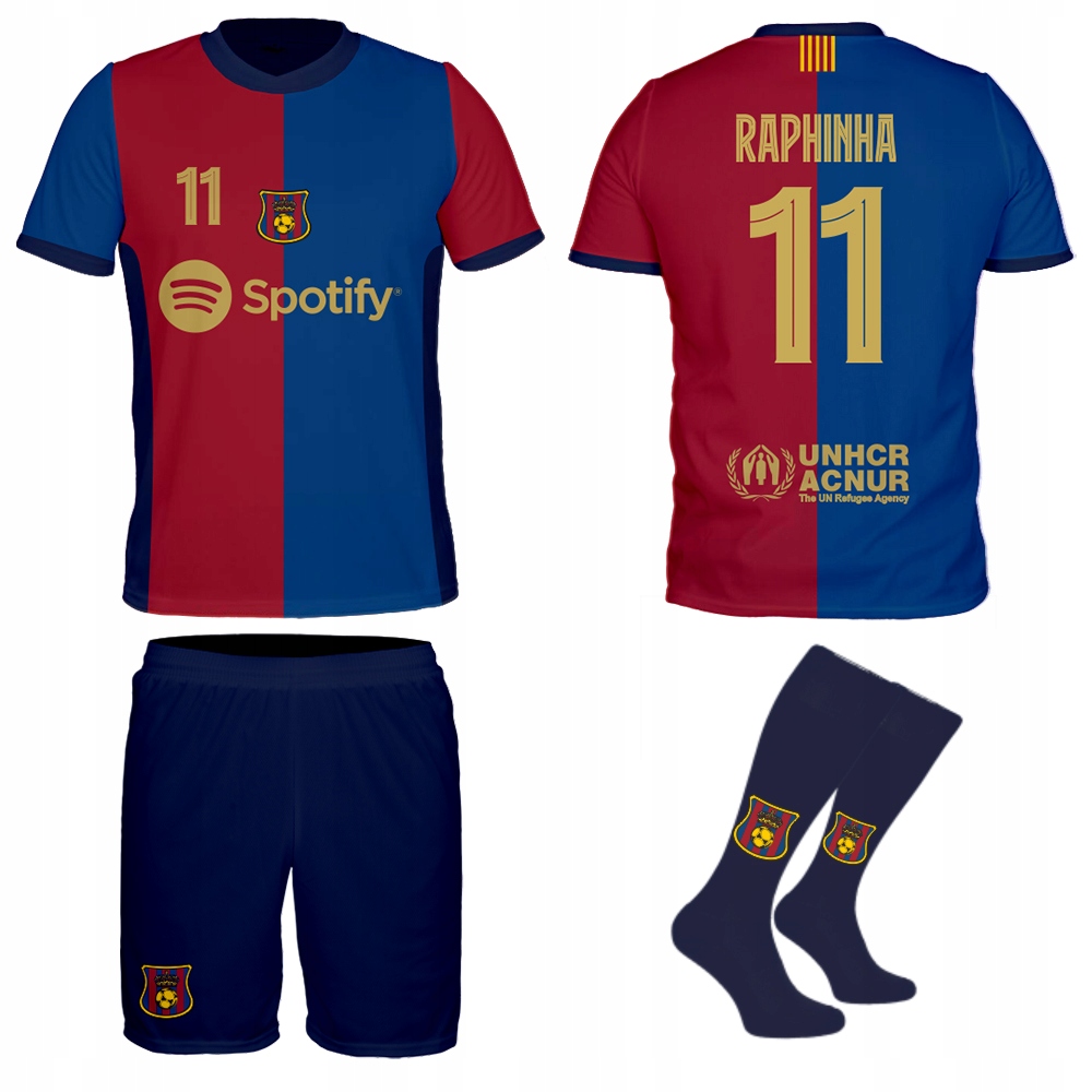 Raphinha Barcelona komplet oblečení štulpny velikost 158