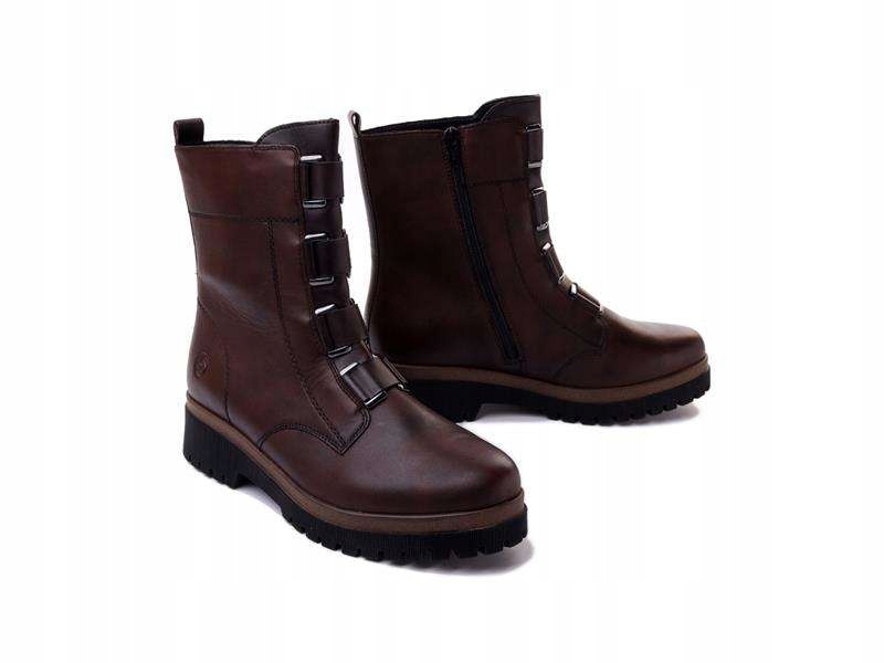 Botki damskie Rieker Remonte D1B75-25 brown r42