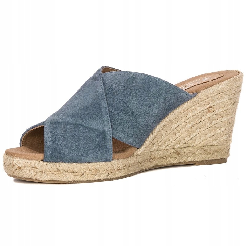 Inofio Klapki espadryle na koturnie ADU01-01 r.38 Rozmiar 38