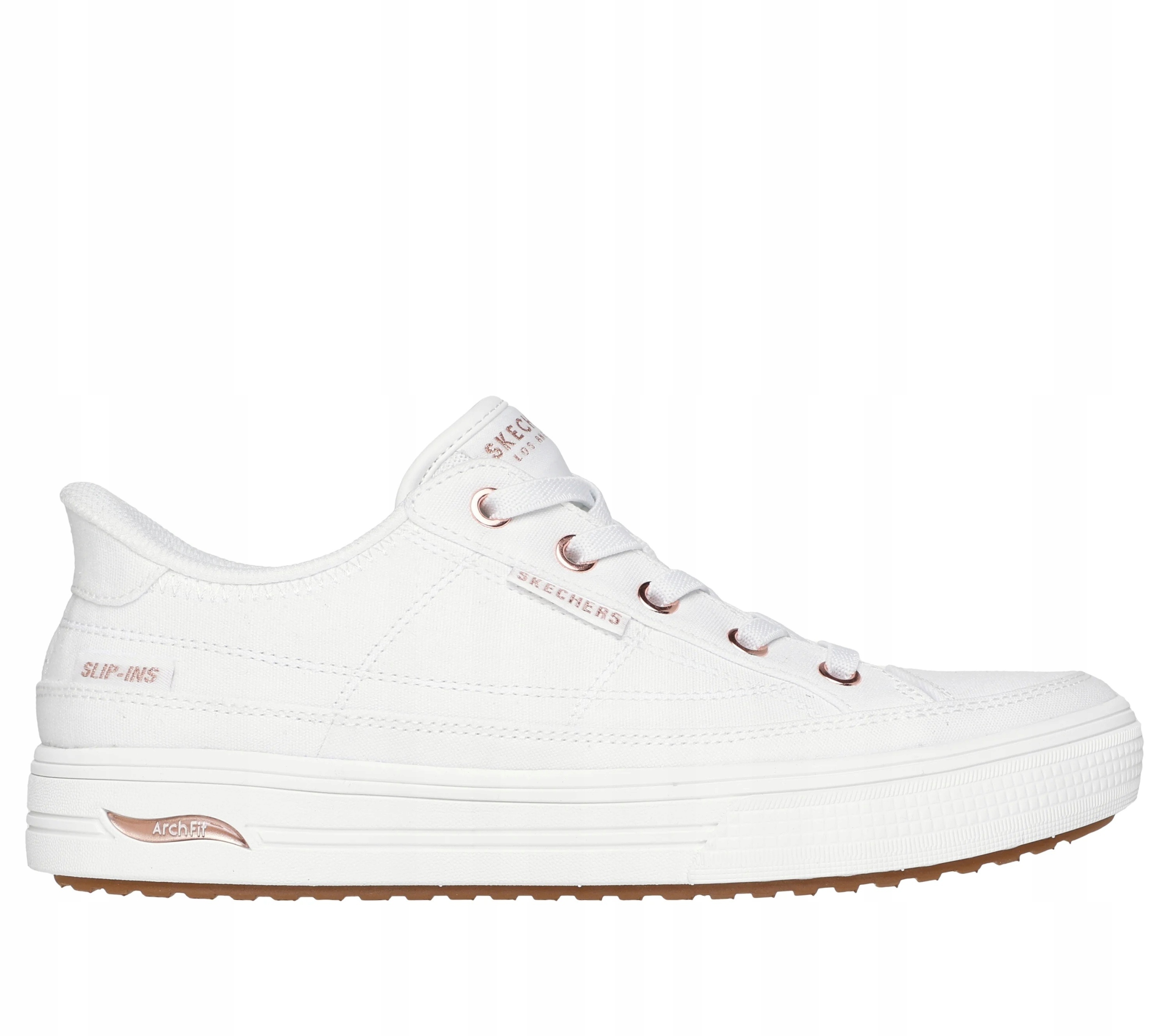 Dámské boty Skechers Slip-ins: Arch Fit Arcade See Ya There bílé 1771