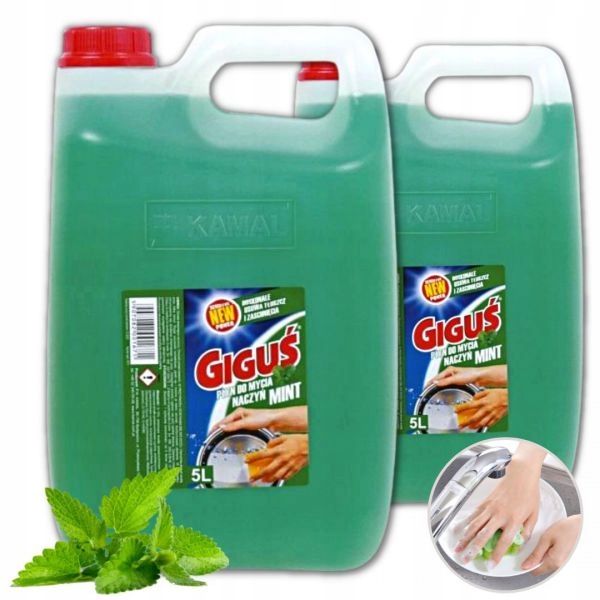 

Wydajny Płyn do naczyń Giguś Mięta 5 l x 2 sztuki