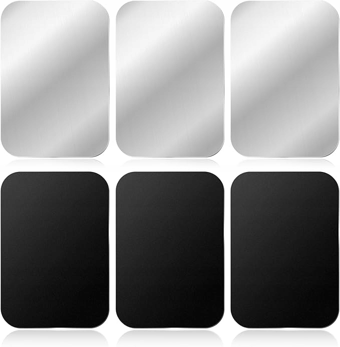 6X Metalowa Płytka Blaszka Do Telefonu Uchwyt Magnetyczny Samoprzylepny