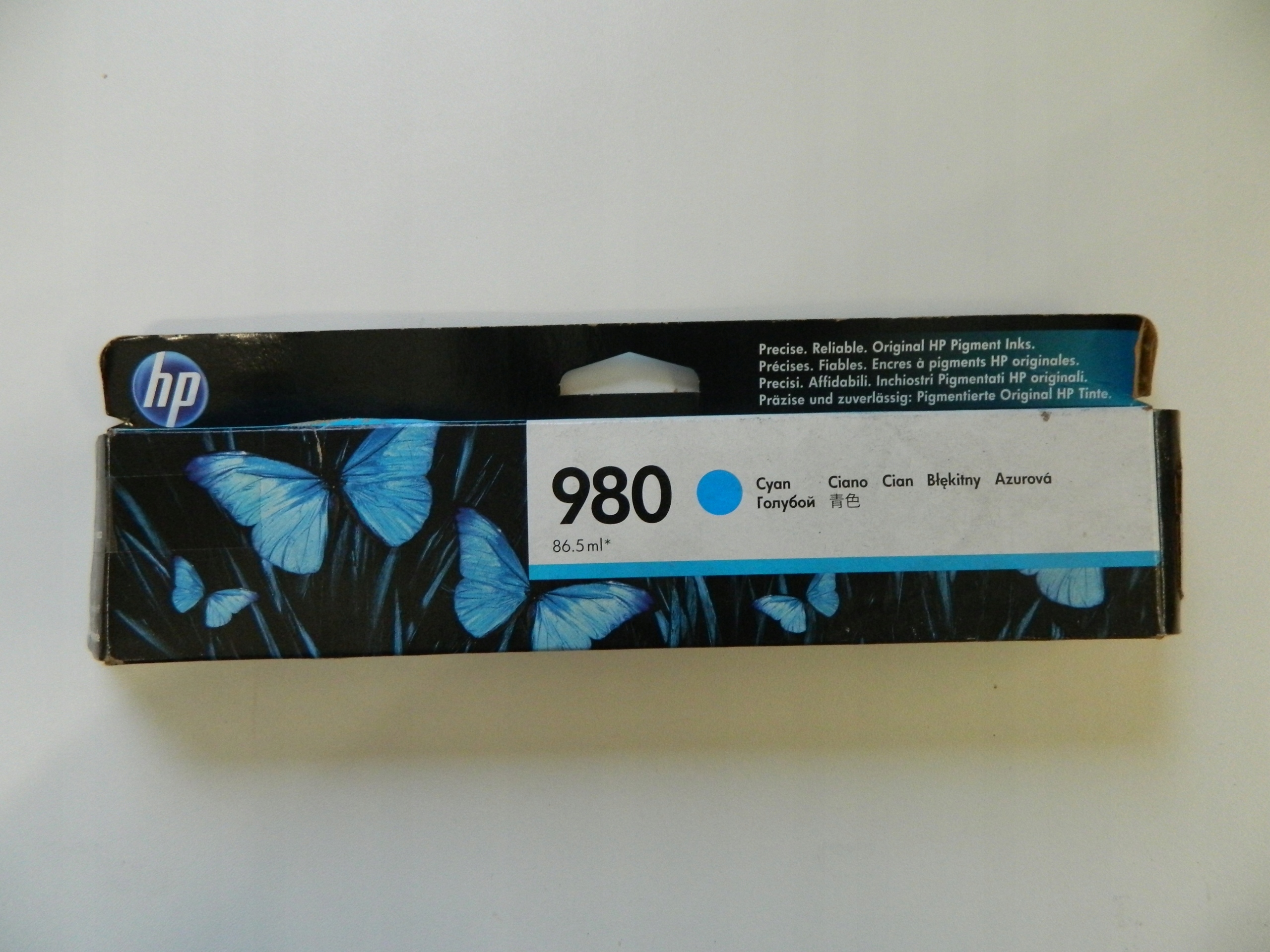 Tusz Hp 980 Cyan D8J07A Oryginał