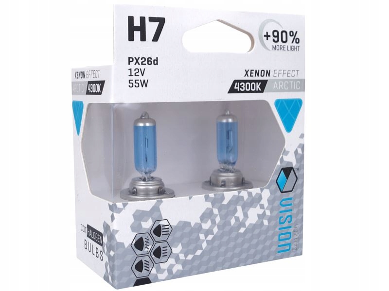 

Żarówki Vision Arctic H7 12V 55W +90% Światła