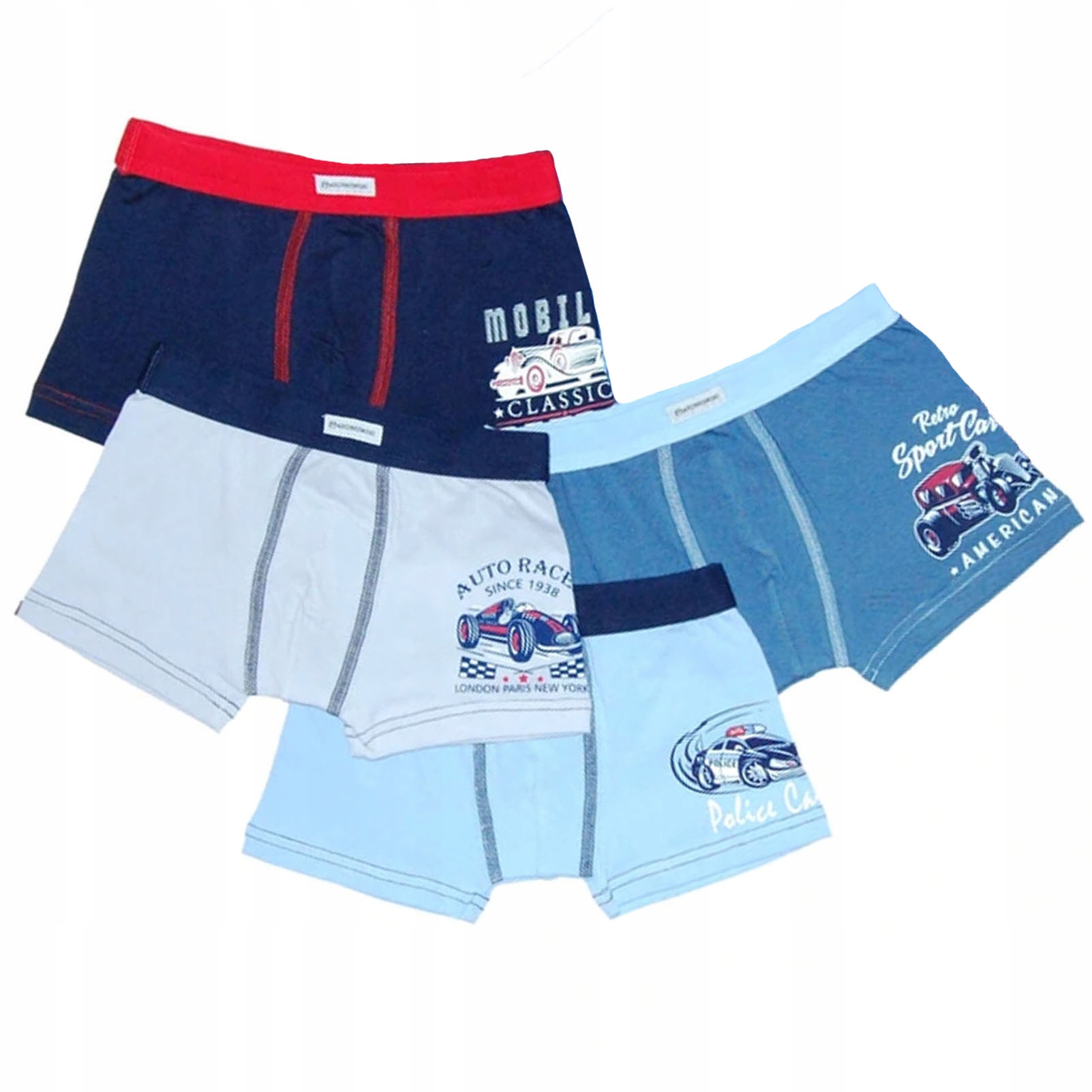 

4x Chłopięce bokserki z nadrukiem bawełna 164/170