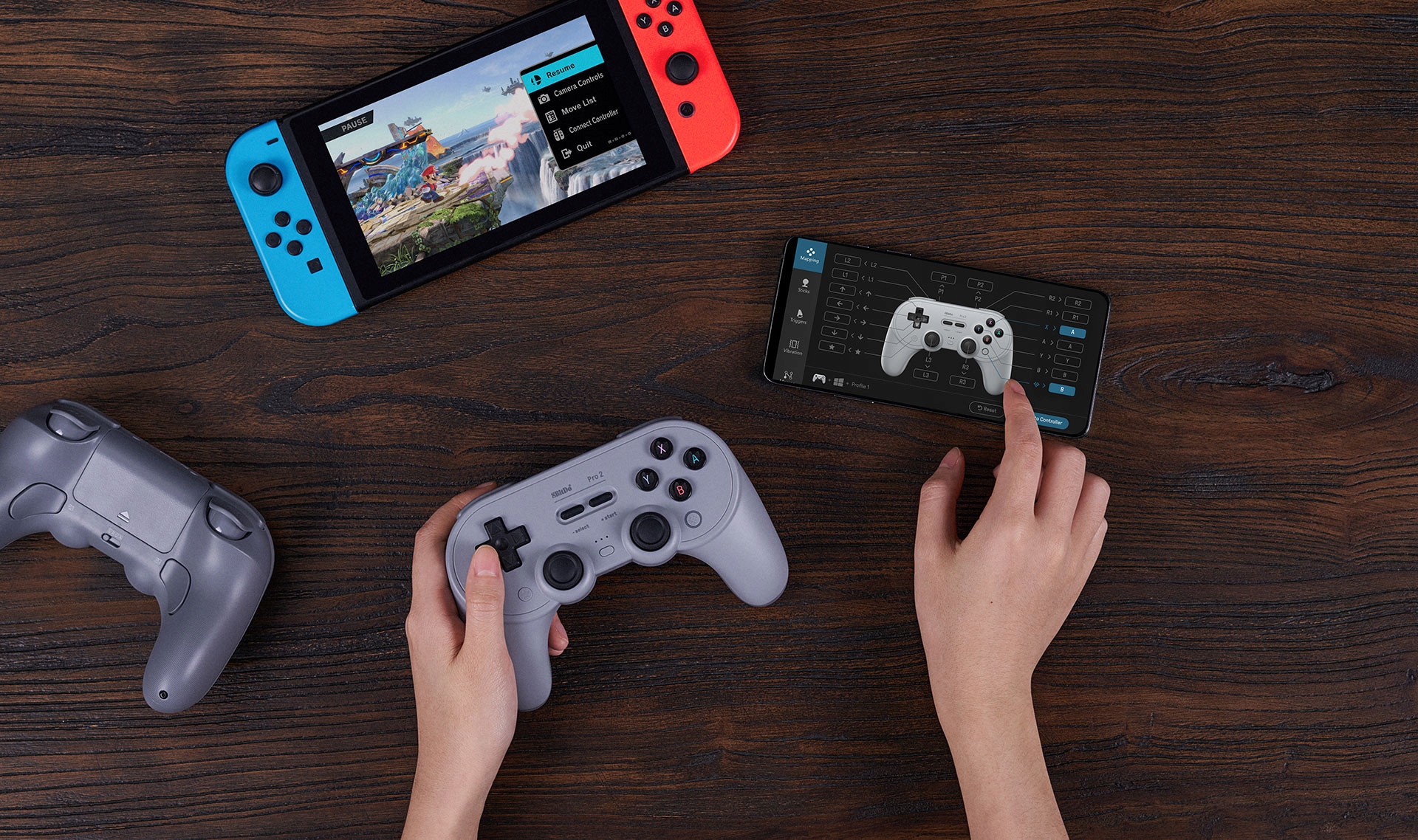 8BitDo Pro 2 G Classic v2 Hall Effect Pad Bluetooth Android Apple PC Switch Marka 8Bitdo