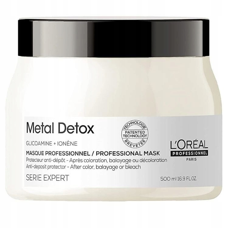 Loreal Se Metal Detoxová Neutralizační Maska Pro Barvené Vlasy 500 ML