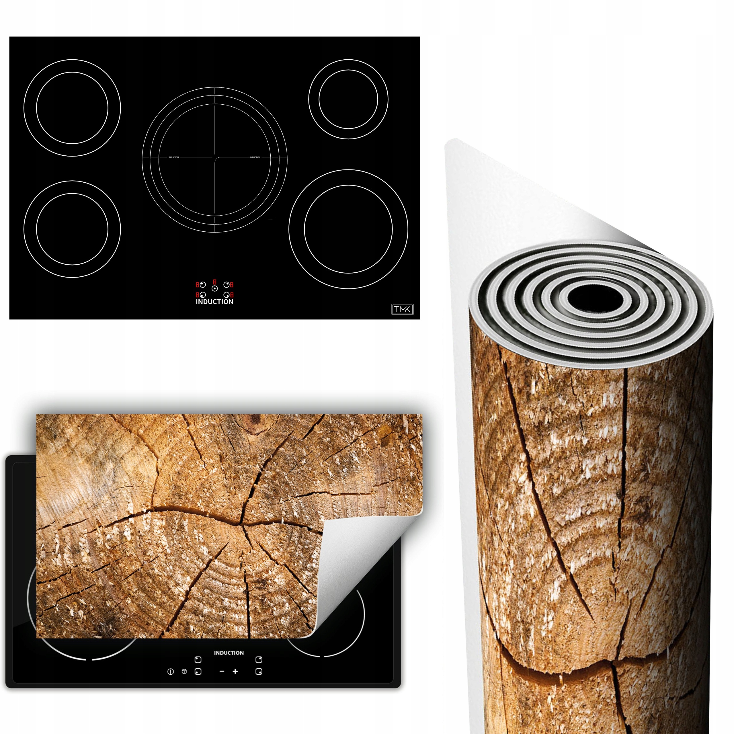 Vinylová Podložka Ochrana Kuchyňské Desky 90x52 dřevo dřevo