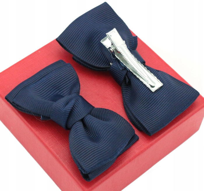 

Klamerka Do Włosów Kokarda 7 cm Granatowa