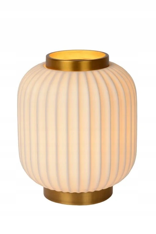Stolová lampa Lucide Gosse E14 40W Zlatá/Biela Moderný dizajn