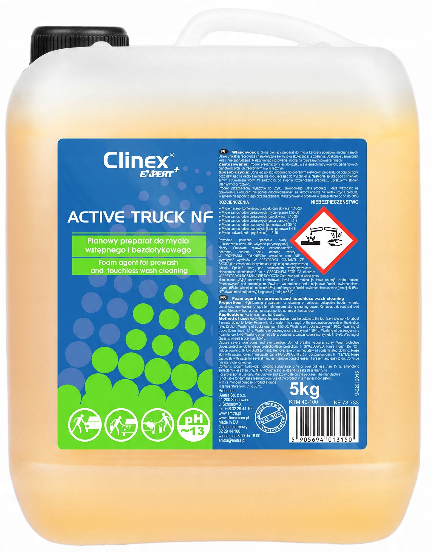 

Clinex Active Truck Nf Aktywna Piana 5kg