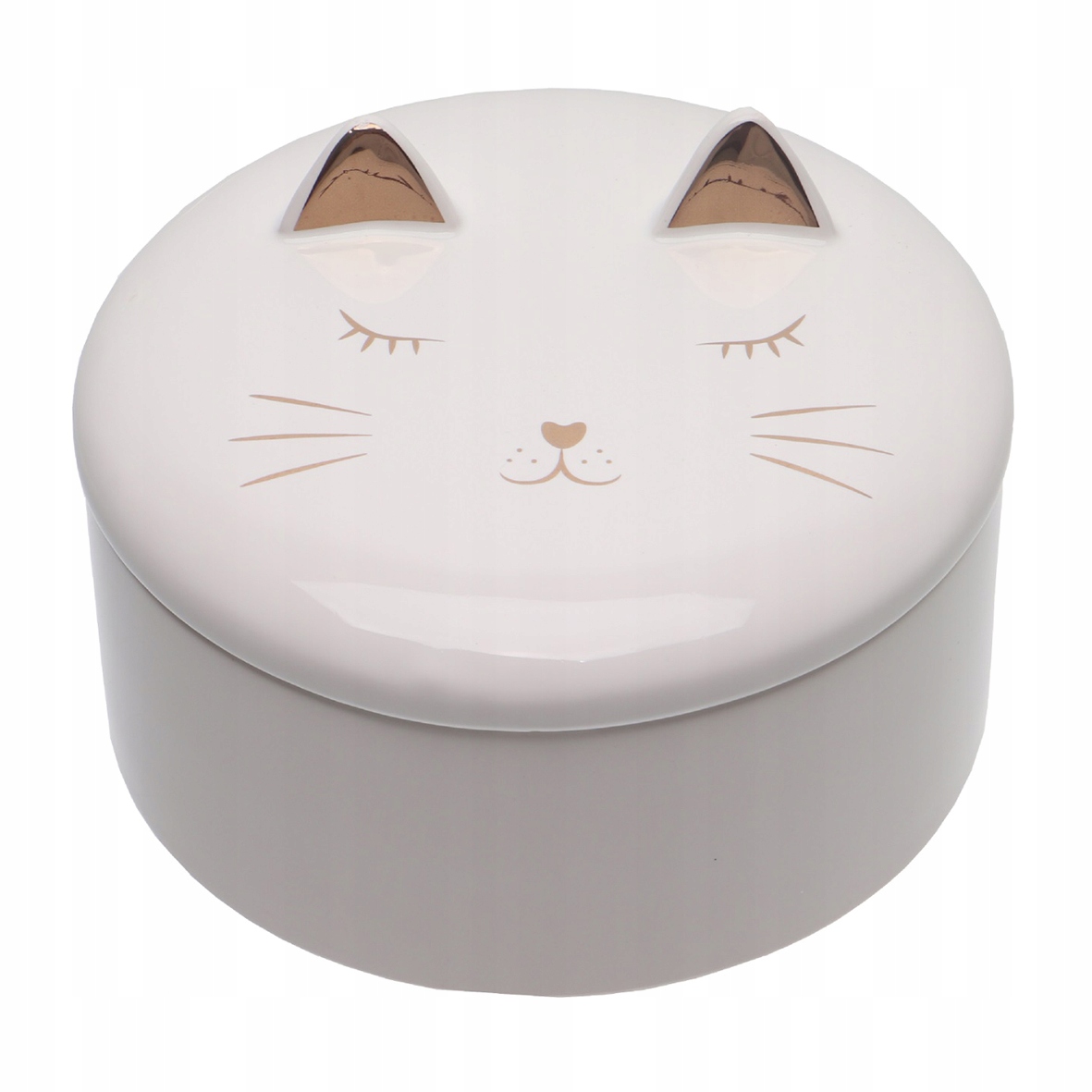 

Szkatułka Porcelanowa Pojemnik Kotek, 13 CM