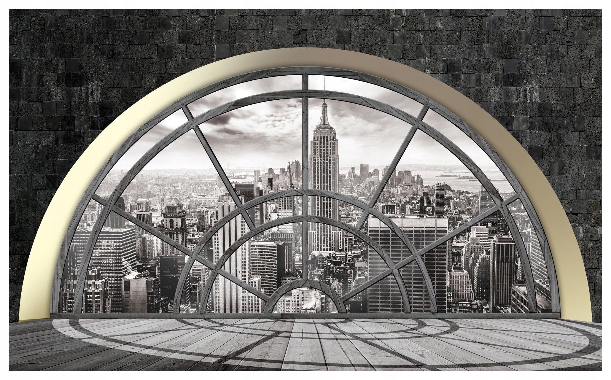 Fototapeta New York okno Empire State vinylová 312x219 lepidlo