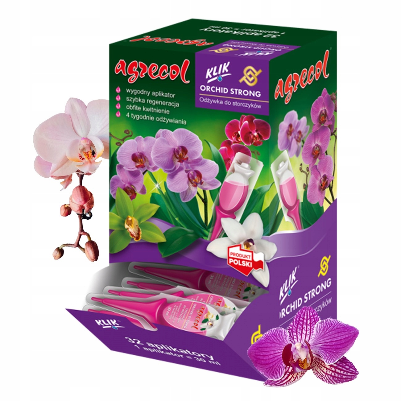 Agrecol Elixír Na Orchideje Hnojivo Kondicionér Vyživuje Bujné Orchideje 32x30ML