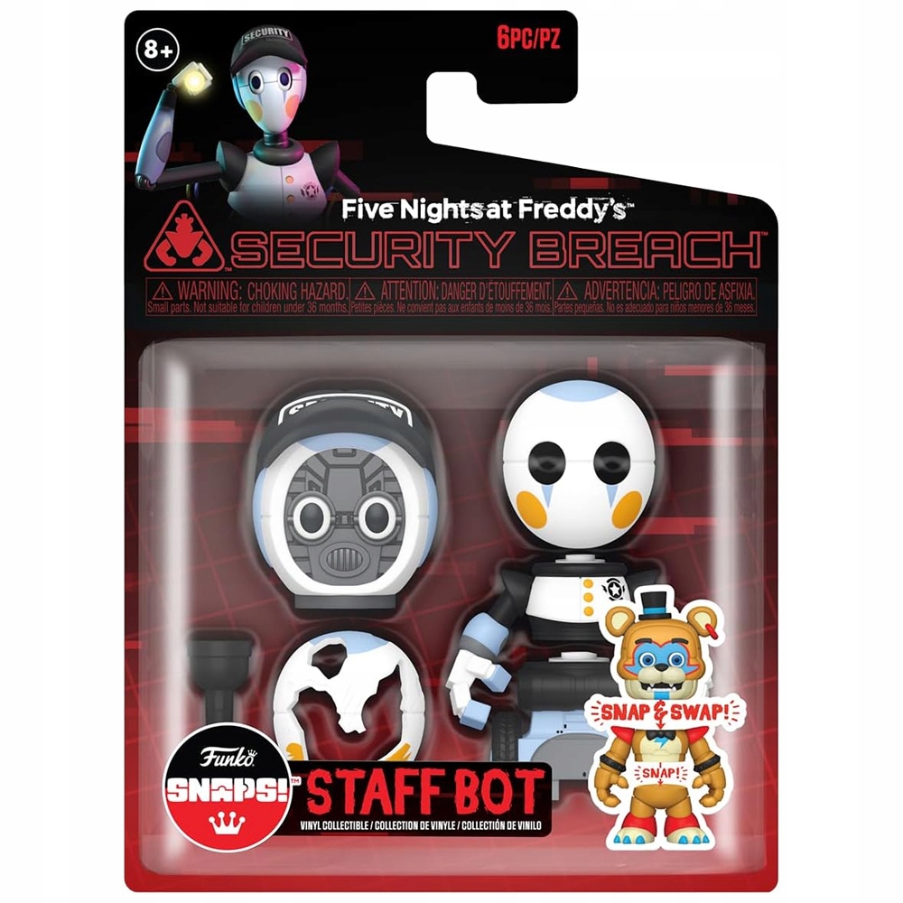 FNAF FUNKO FIGURKA SECURITY STAFF BOT SNAPS SWAP FIVE NIGHTS AT FREDDY Marka Funko