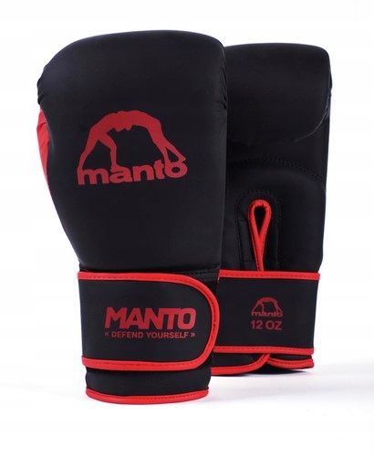 Manto rękawice bokserskie Essential czar-czer 10oz