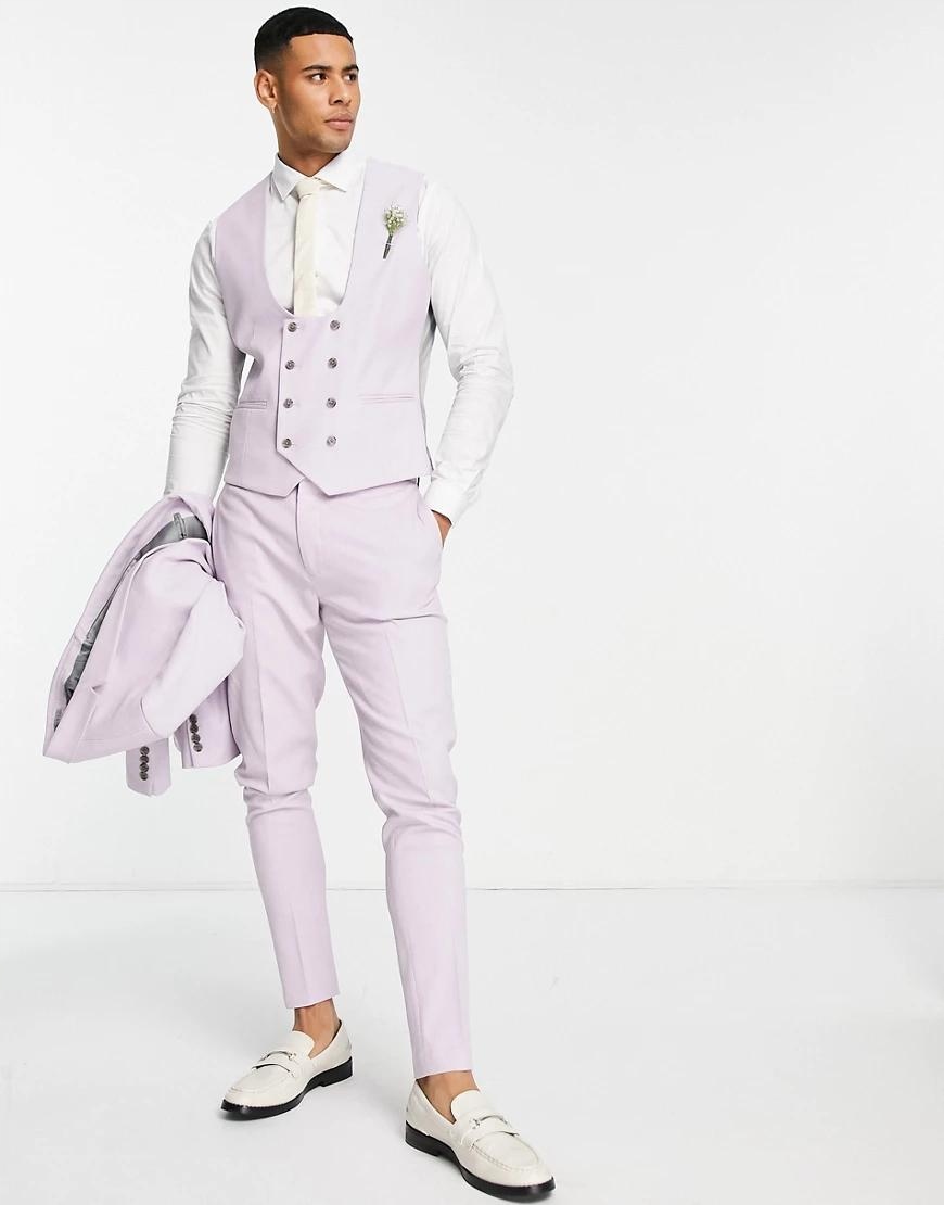 KAMIZELKA FIOLETOWA PASTELOWA DWURZĘDOWA 38 REGULAR AS8 Marka inna