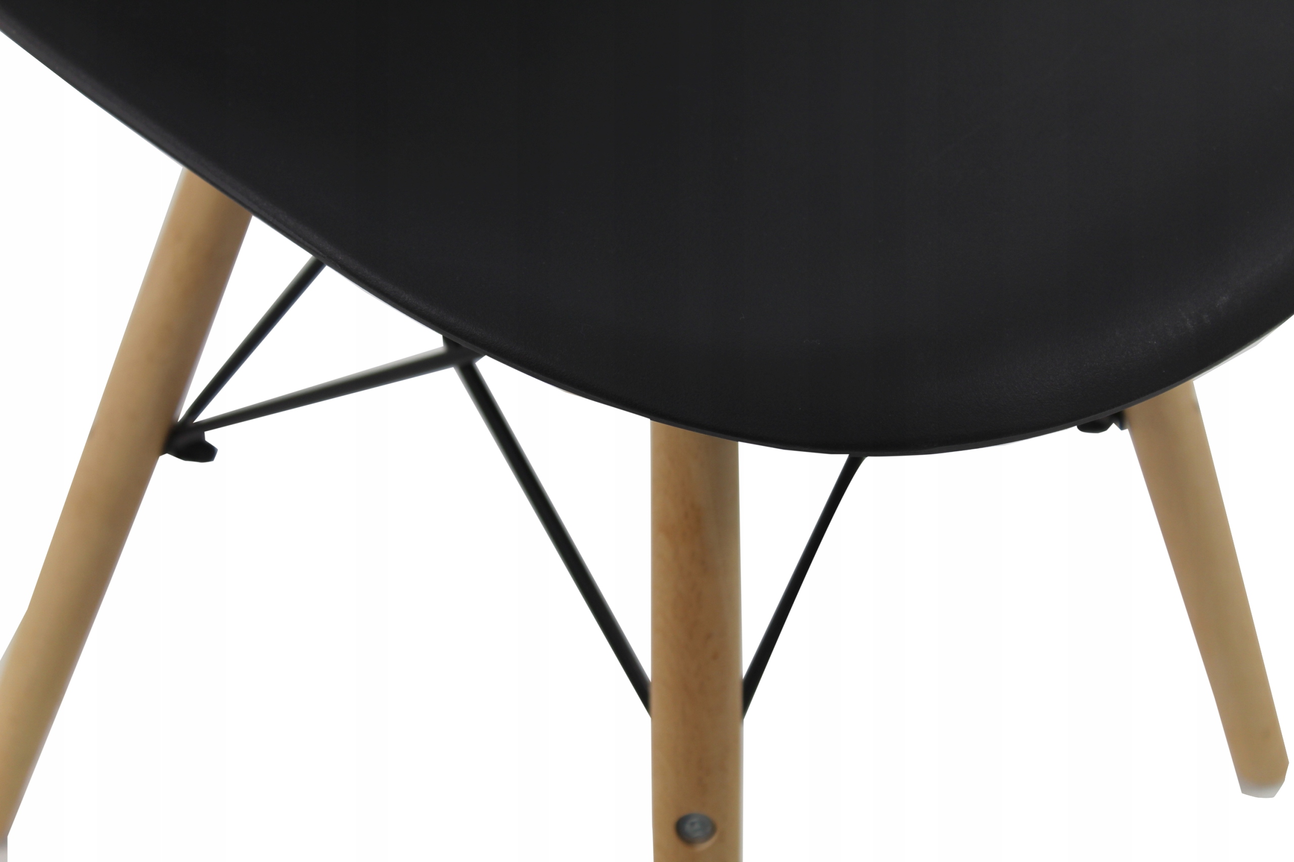 Stół 80x120/160 i 6 krzeseł Kubełek Biały Materiał płyta laminowana