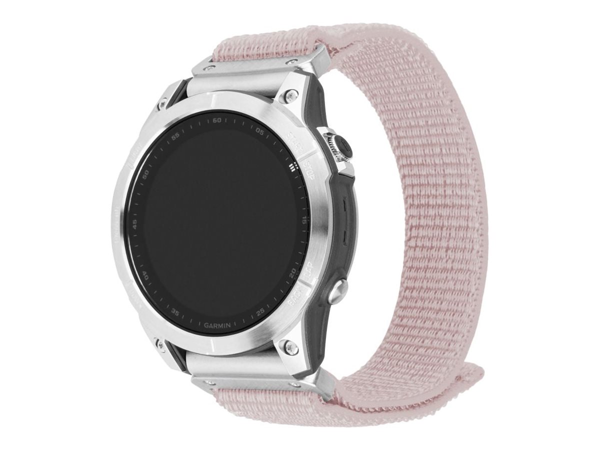 Sportowy pasek nylonowy do Garmin QuickFit 22mm Różowe złoto