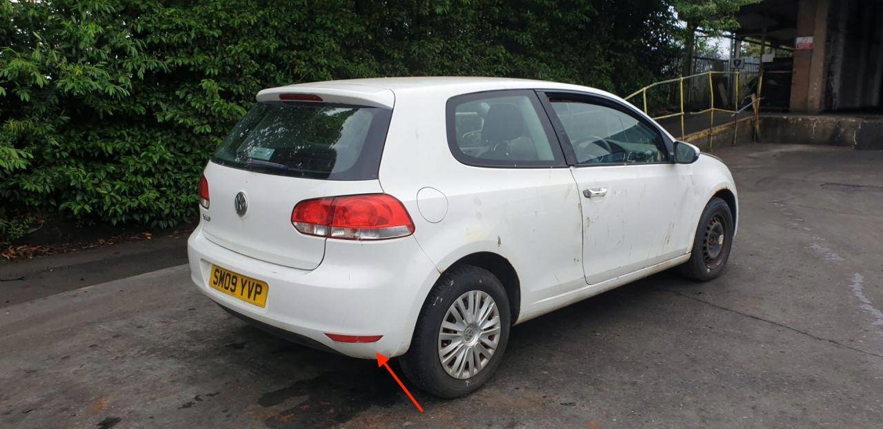Odblask right side Volkswagen Golf 6 2009 5K0945106F