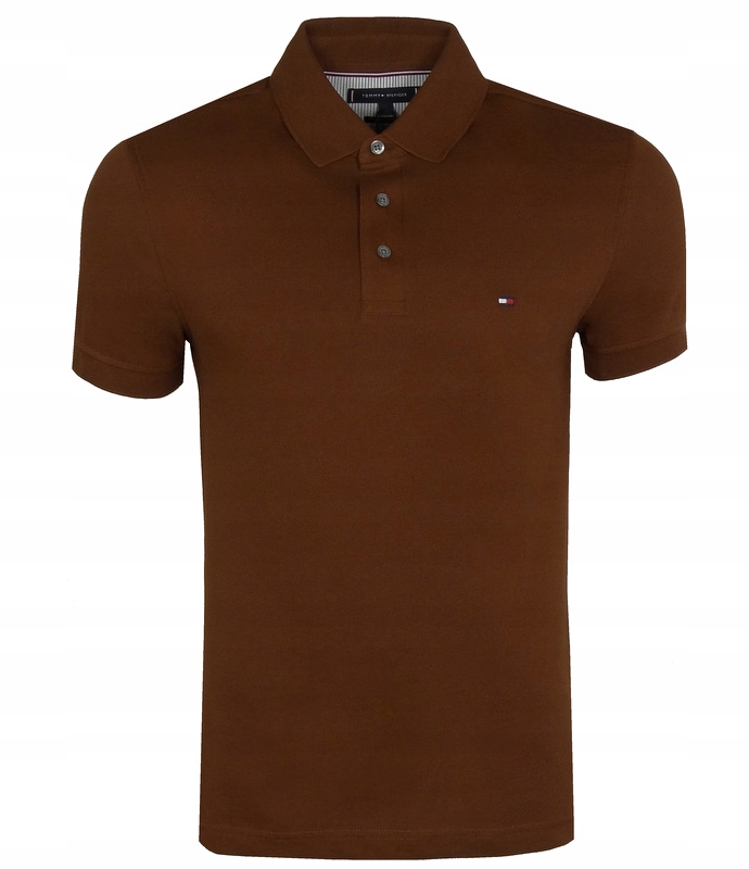 Tommy Hilfiger pánské polo, Slim, hnědé, M