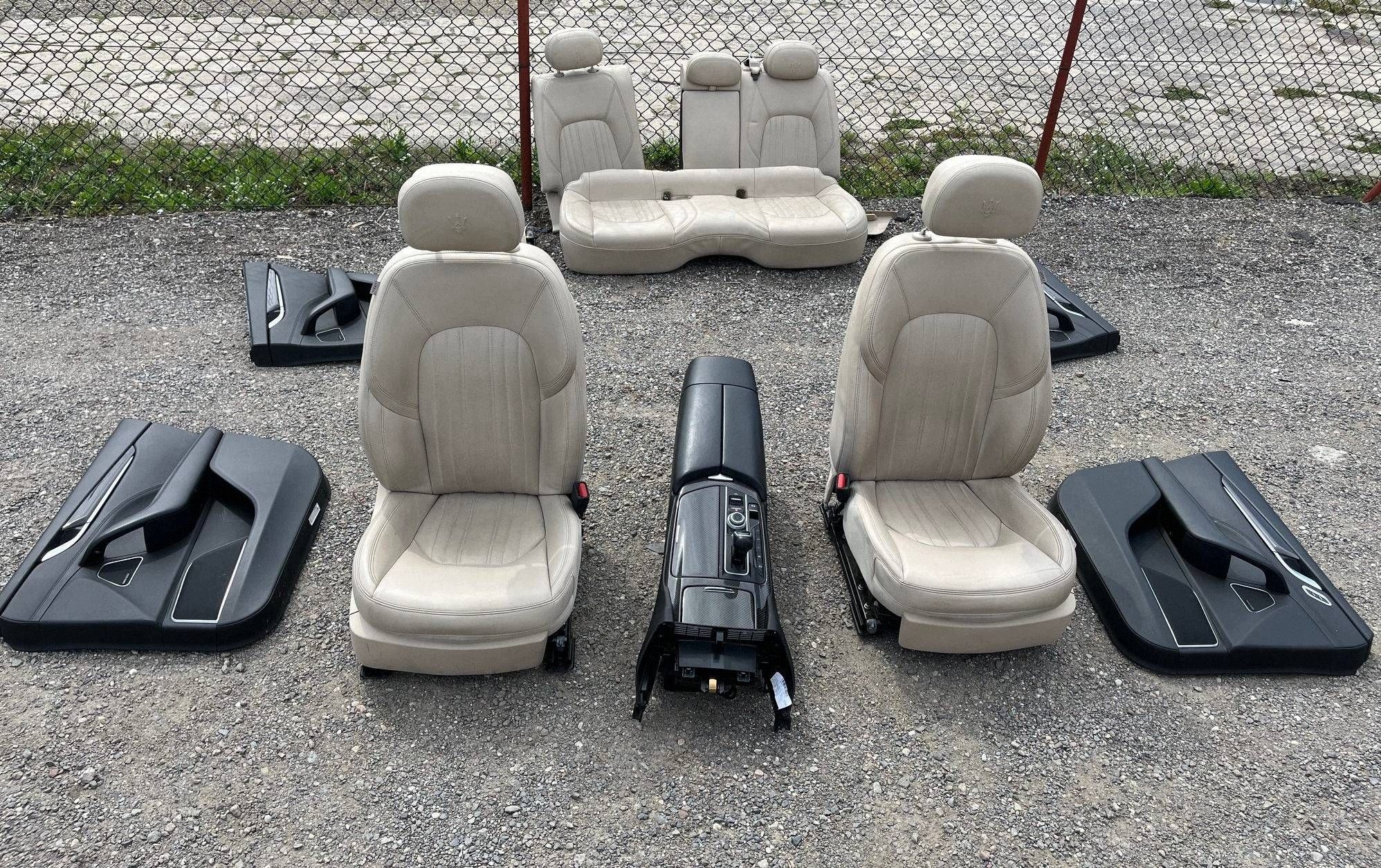 seats inner upholstery seat side tunel Maserati Levante 2017